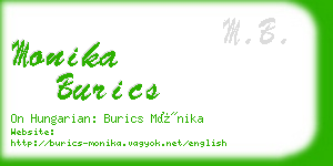 monika burics business card